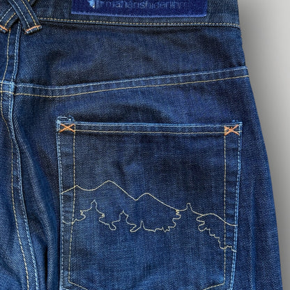 Maharishi Embroidered Dark Wash Jeans 32x32