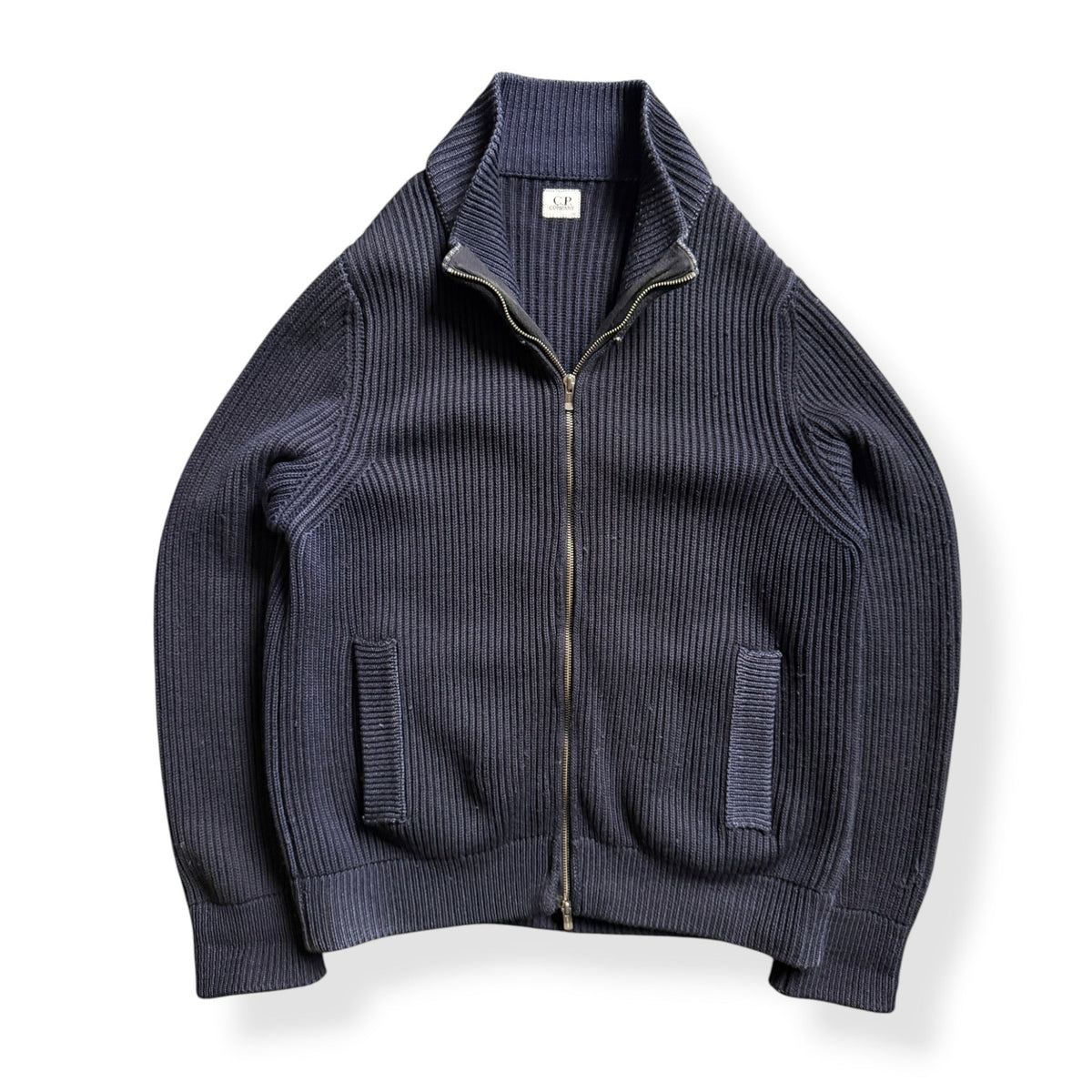 FW2006 CP Company 2in1 Knitted Jumper (L) | Large, Navy