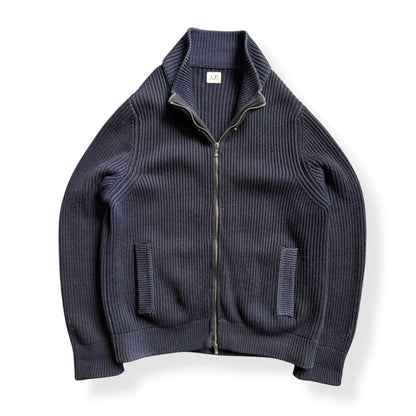 FW2006 CP Company 2in1 Knitted Jumper (L) | Large, Navy