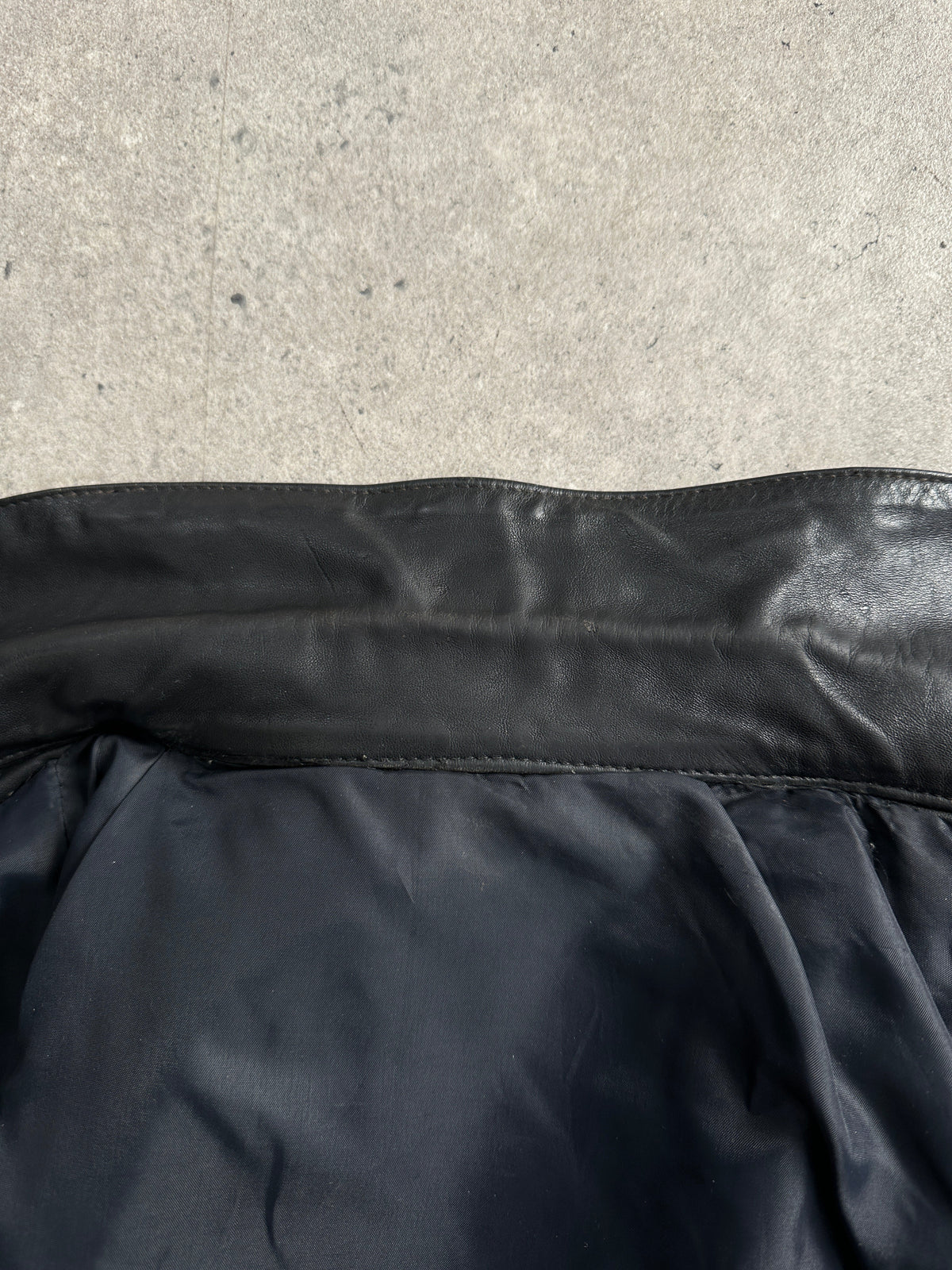 Vintage 1990s Fitted Moto Leather Jacket - XS-S