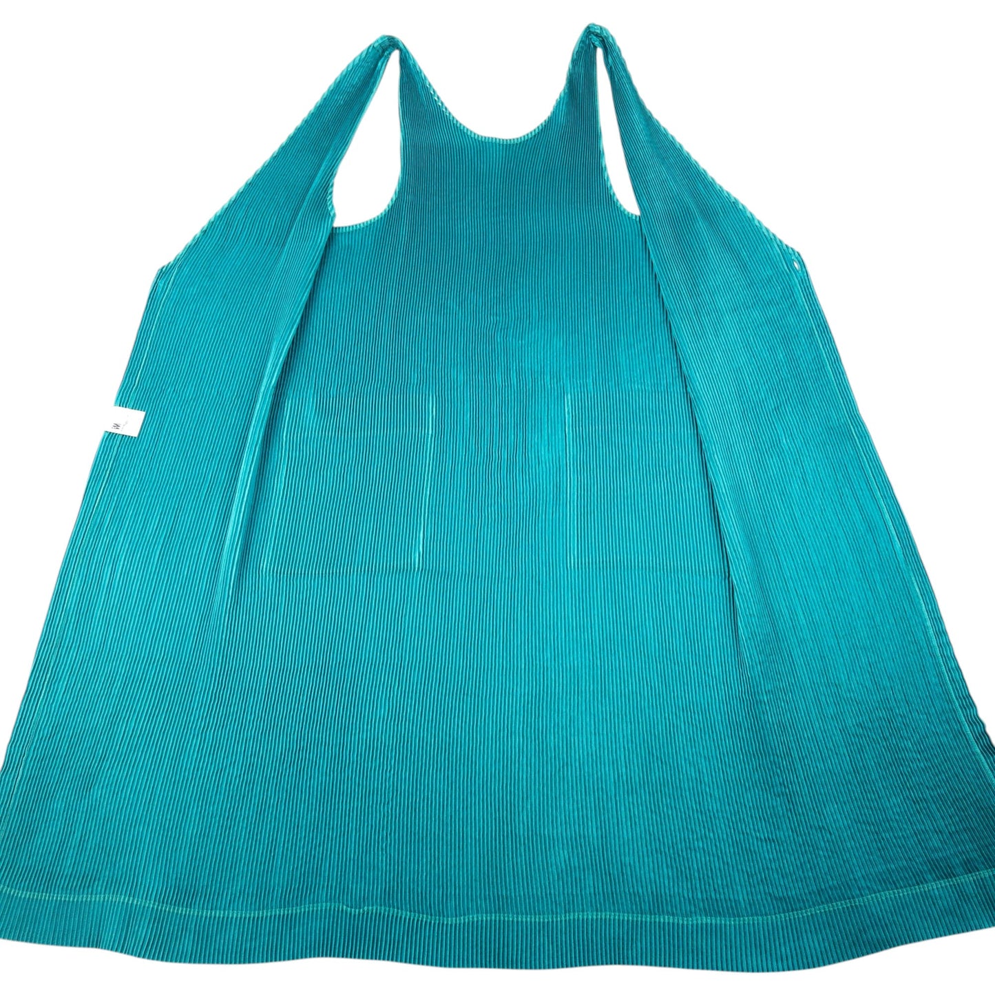 Vintage 90s Issey Miyake Pleated Longline Vest Dress Womens Size L | Large, Green
