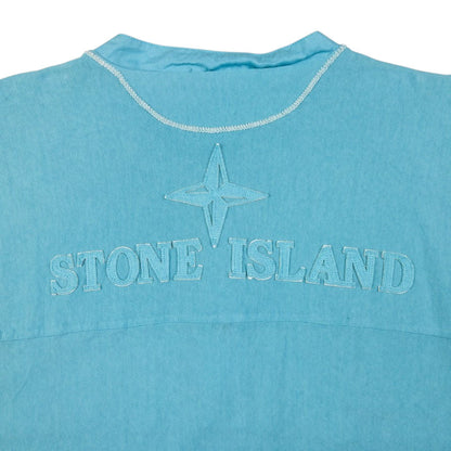 Vintage Stone Island Reversible Long Sleeve Henley Shirt Size M