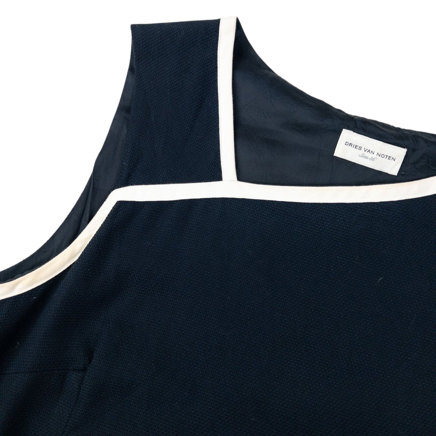 Vintage 2000s Dries Van Noten Dress Womens Size S | Small, Navy
