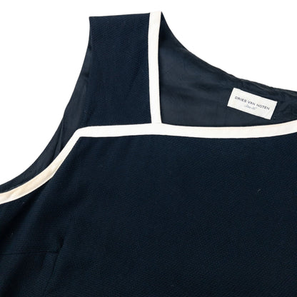 Vintage 2000s Dries Van Noten Dress Womens Size S | Small, Navy