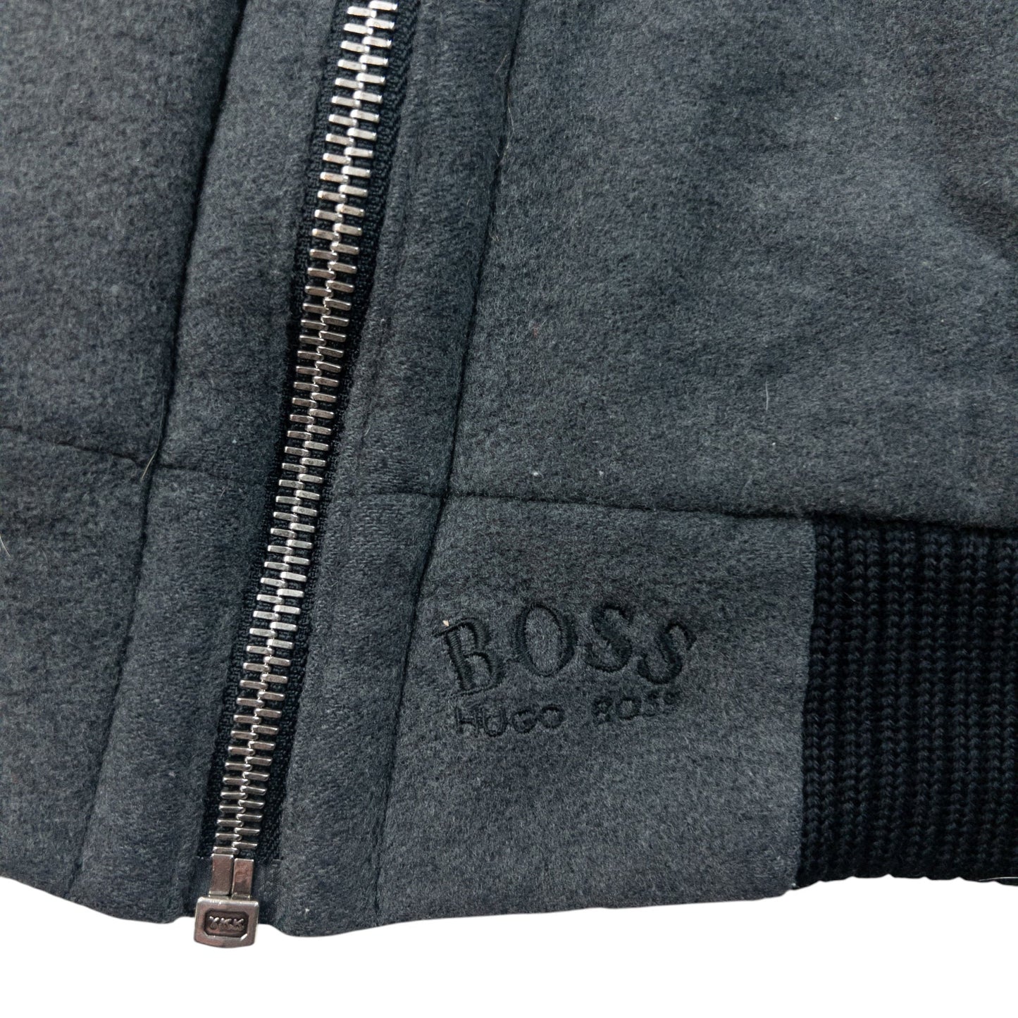 Vintage 90s Hugo Boss Cashmere Bomber Jacket Size L | Large, Multicoloured