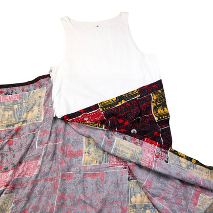 Vintage Issey Miyake Pattern Wrap Dress Womens Size M