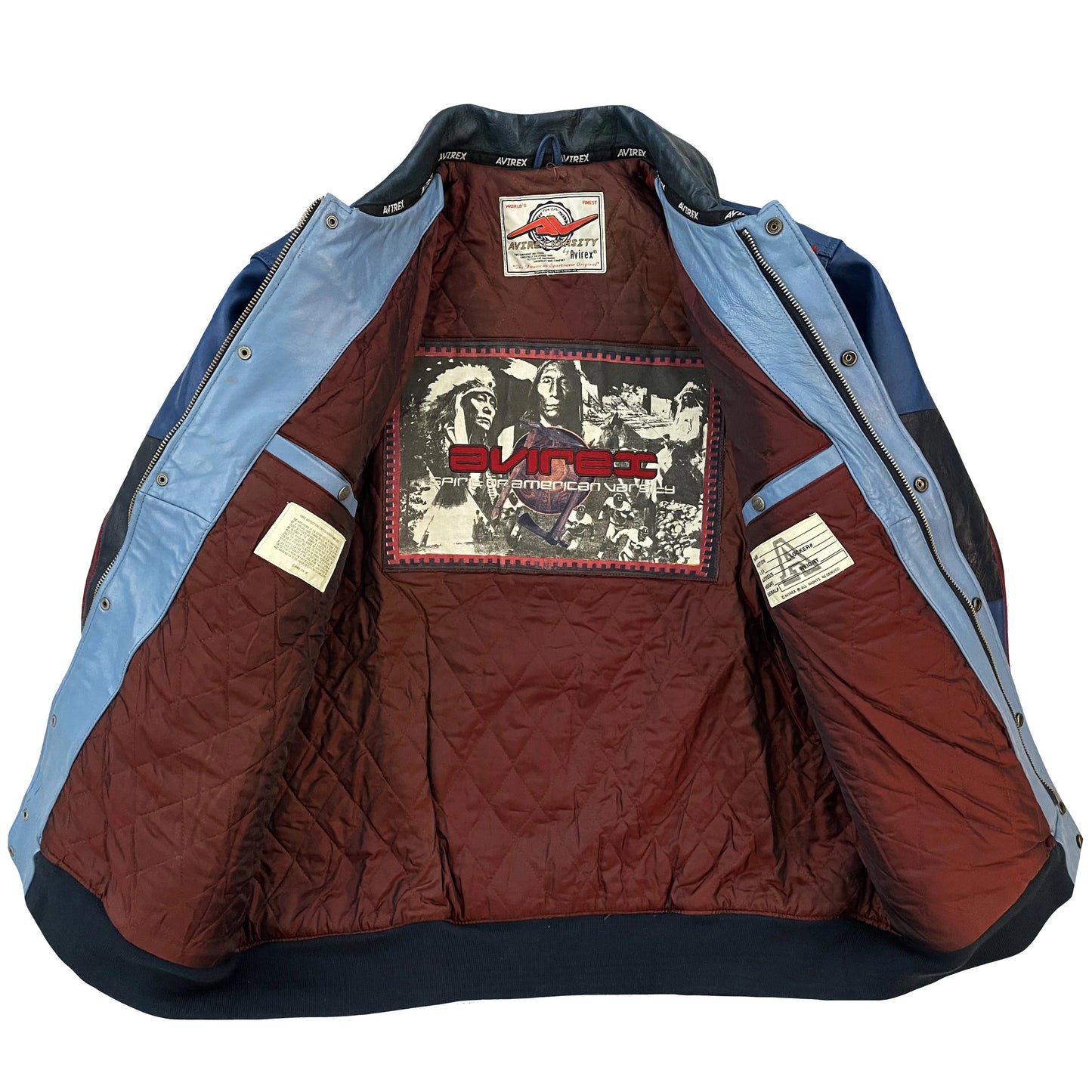 Avirex Leather Varsity Jacket - XXL