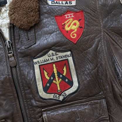 Avirex 1987 Top Gun G-1 Flight Jacket - S/M | S/M, Brown