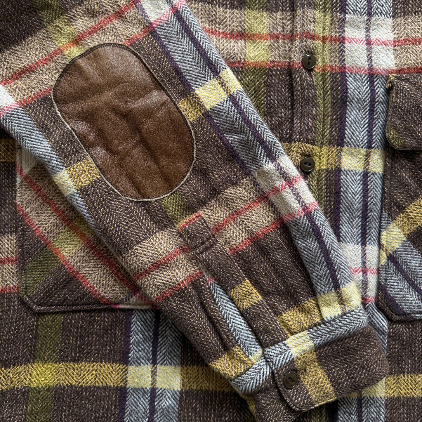 Kapital Flannel Work Shirt - M | Medium, Brown Plaid