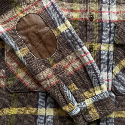 Kapital Flannel Work Shirt - M | Medium, Brown Plaid