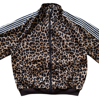 Kapital Smooth Jersey Stuntman & Woman Leopard Track Jacket - L | Large, Multicoloured