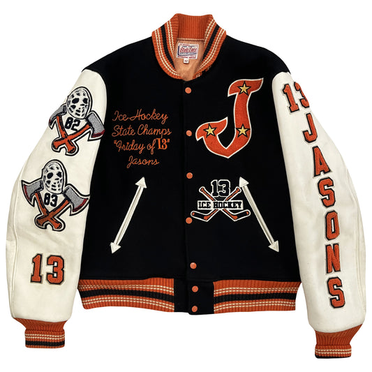 Style Eyes Friday 13th Hockey Varsity Jacket - XL