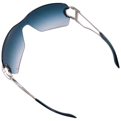 Vintage 2000s Dior Swarovski DIORLY 1 Rimless Sunglasses | O/S, Blue