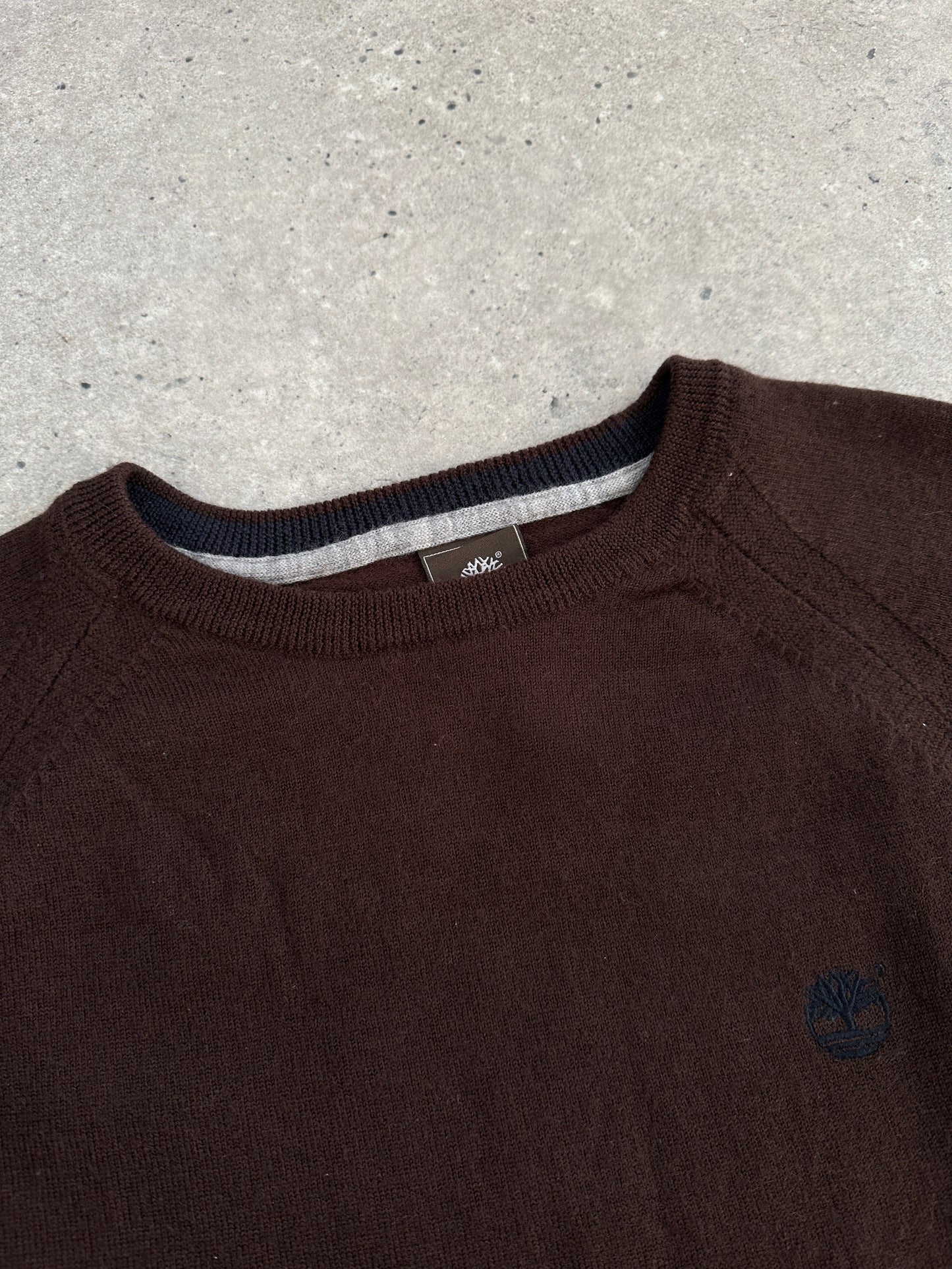 Timberland Pure Wool Knitted Logo Jumper - M/L