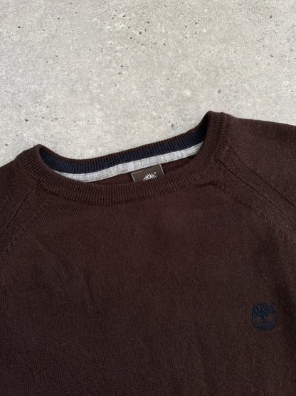 Timberland Pure Wool Knitted Logo Jumper - M/L