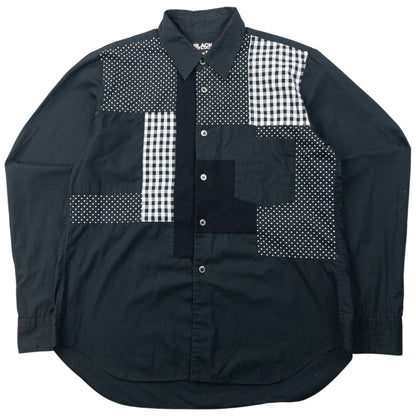 2012 Comme Des Garçons BLACK Long Sleeve Button Up Shirt Size M | Medium, Black