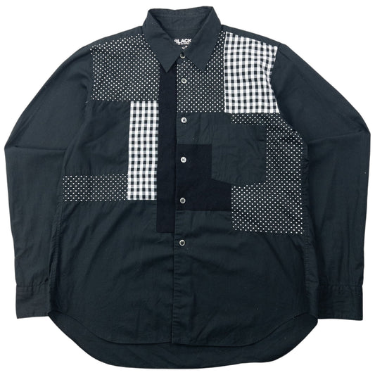 2012 Comme Des Garçons BLACK Long Sleeve Button Up Shirt Size M | Medium, Black