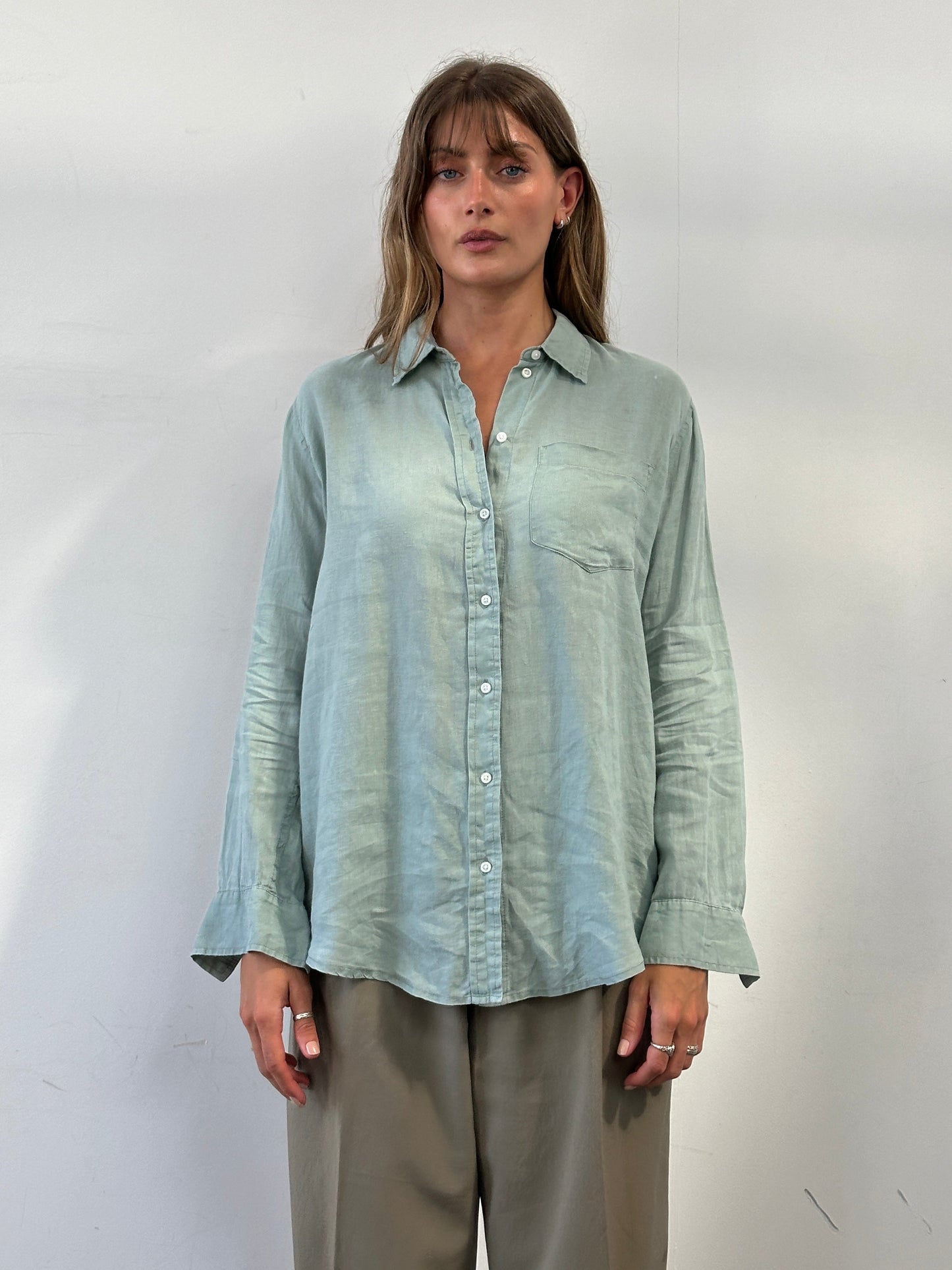 Gap Relaxed Pure Linen Shirt - L