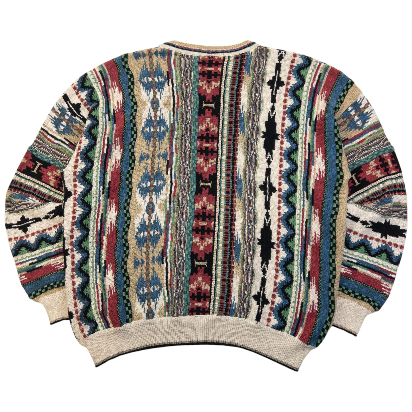 Vintage Pattern Knit Jumper Size XL | XL, Multi