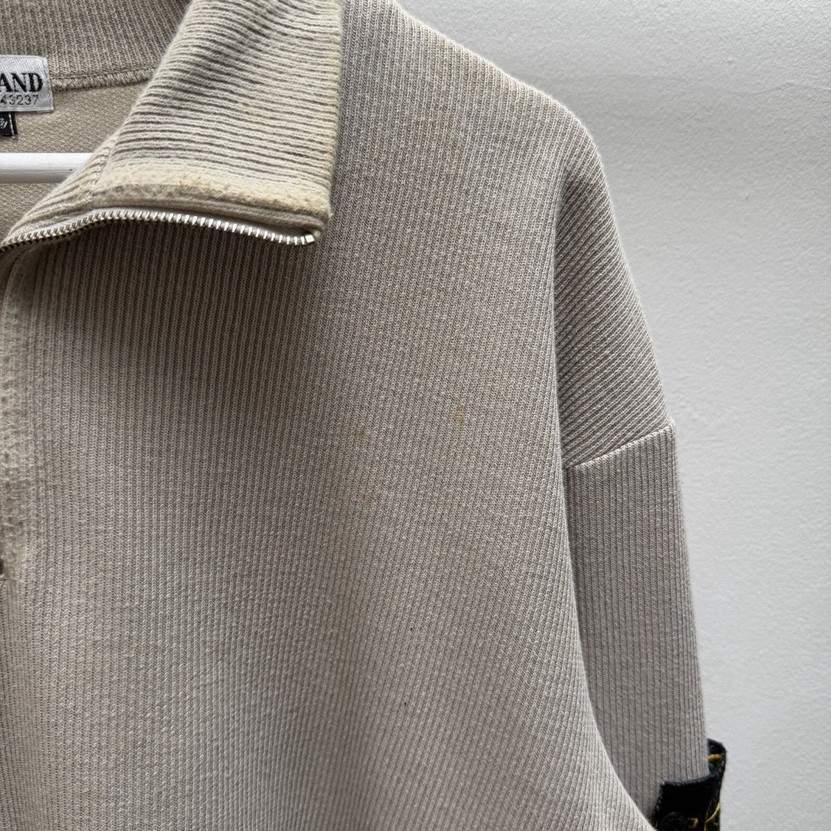 00’s Stone Island Quarter Zip Jumper (XXL) | XXL, Grey