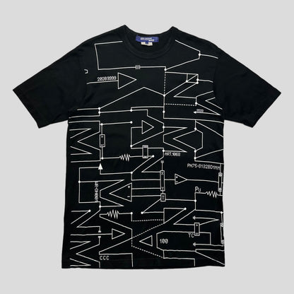 Junya Watanabe 2016 Abstract Print T-shirt - M/L | Large, Black
