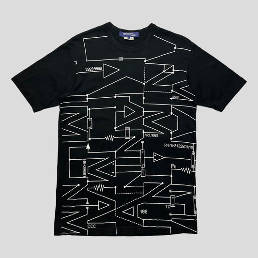 Junya Watanabe 2016 Abstract Print T-shirt - M/L | Large, Black