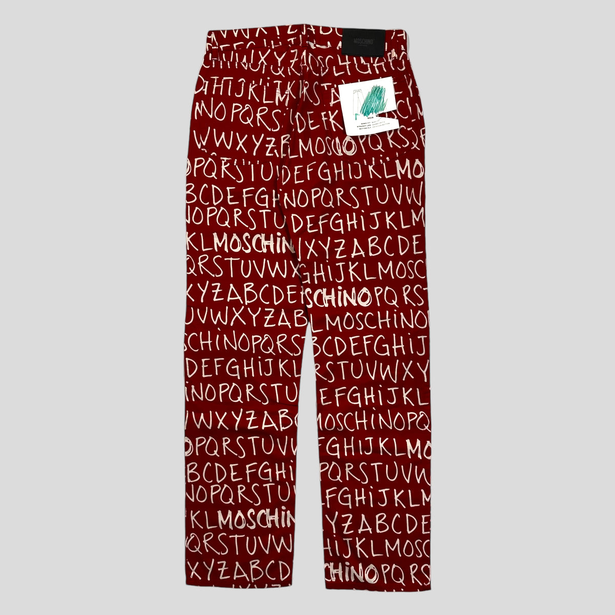 Moschino Jeans 00’s ABC Set Red - W32 & XXL | W32, Red