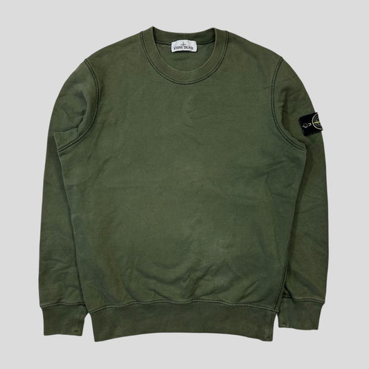 Stone Island Green Crewneck - M/L | Medium, Green