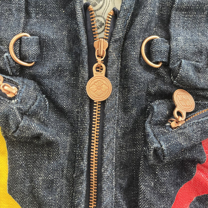 Evisu Yamane Denim Fisherman Vest - M