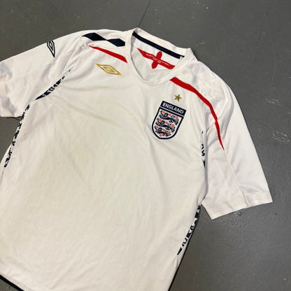 Umbro 2007/09 England Shirt In White (L) | Large, White