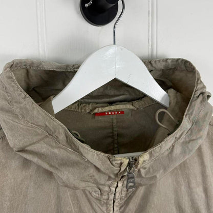 2000's Prada Sport Logo Nylon Jacket (L) | Large, Grey