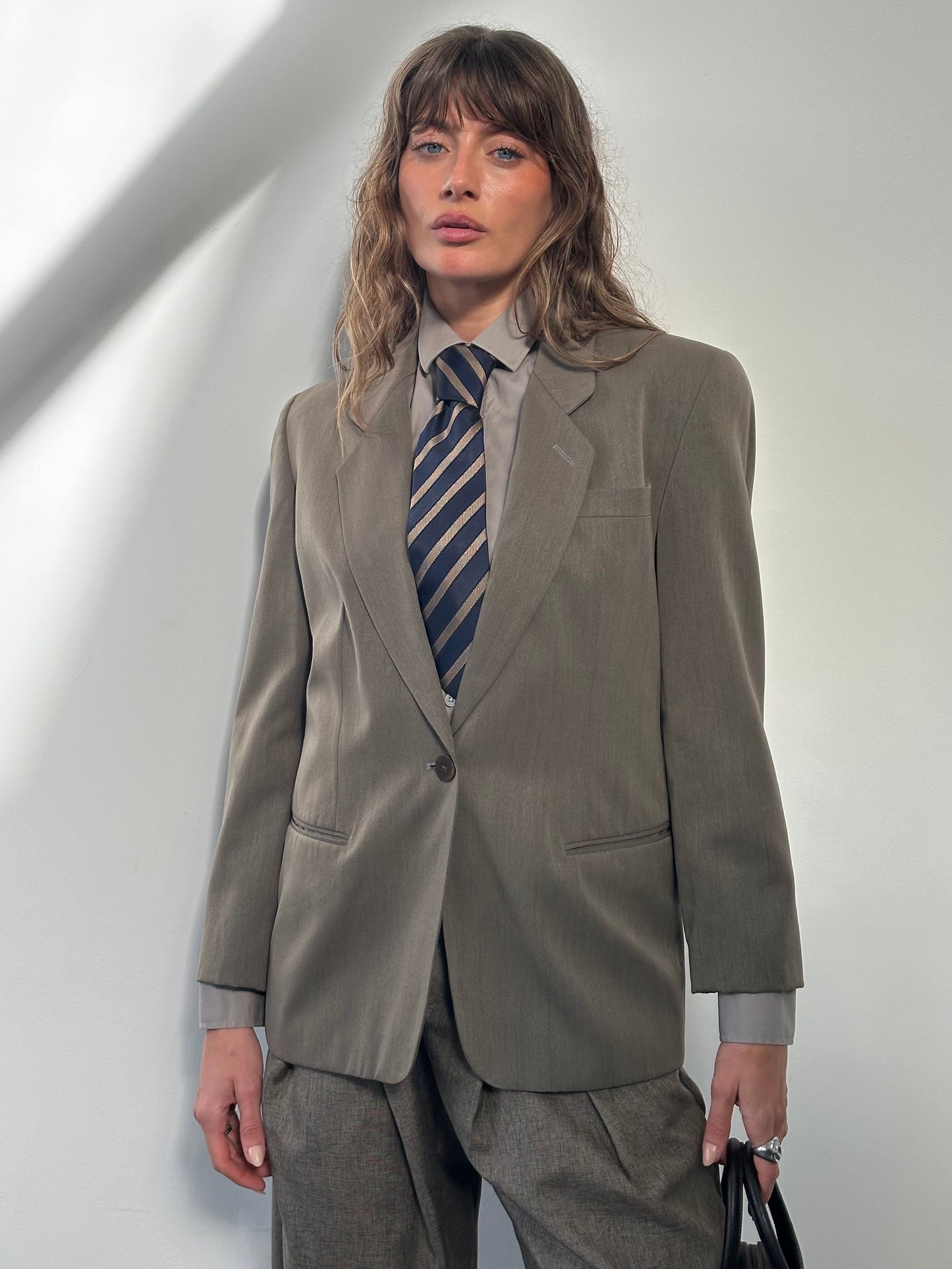 Mani 1990s Wool Single Button Tailored Blazer - S