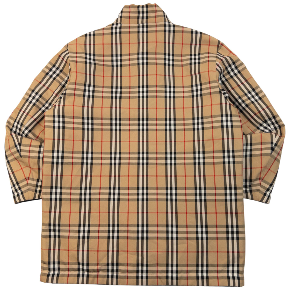 Vintage 90s Burberry Nova Check Quilted Reversible Jacket Size M | Medium, Beige