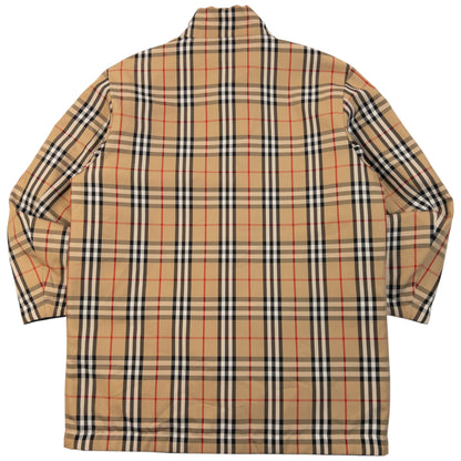Vintage 90s Burberry Nova Check Quilted Reversible Jacket Size M | Medium, Beige