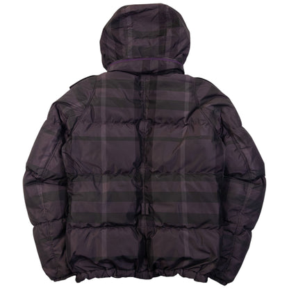 Vintage Burberry Nova Check Puffer Jacket Womens Size S | Small, Purple