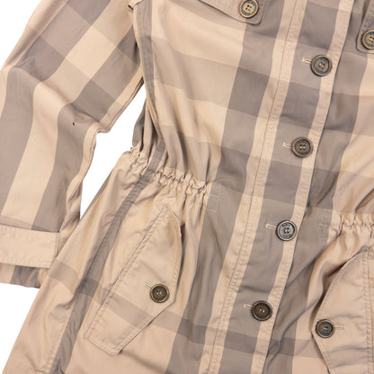 Vintage Burberry Brit Nova Check Rain Jacket Womens | Small, Beige