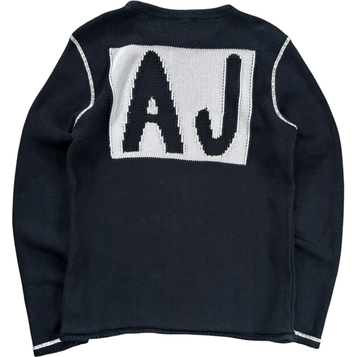 Armani Jeans 00’s Heavyweight Cotton Knit M | Medium, Black