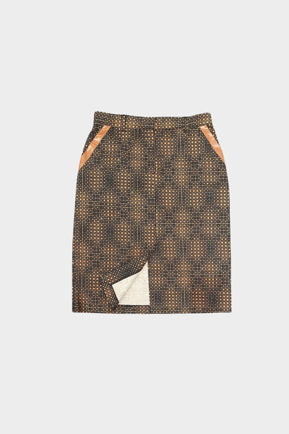 Fendi Vintage Monogram FF Brown Skirt