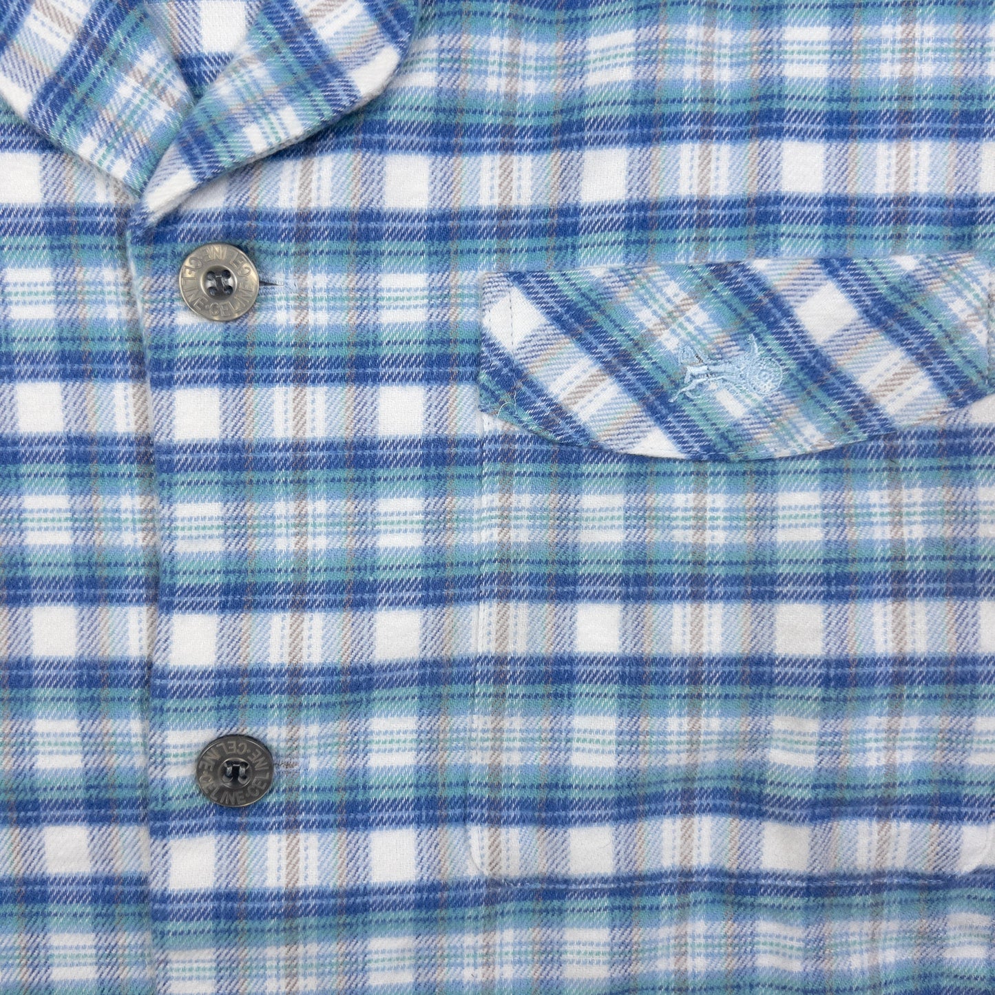 Vintage Celine Checkered Long Sleeve Button Up Shirt Size M