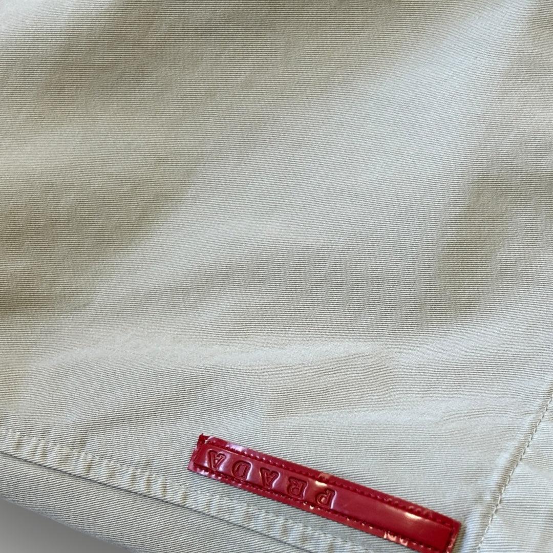 Prada Sport 2000's Cotton Canvas Shorts 36"