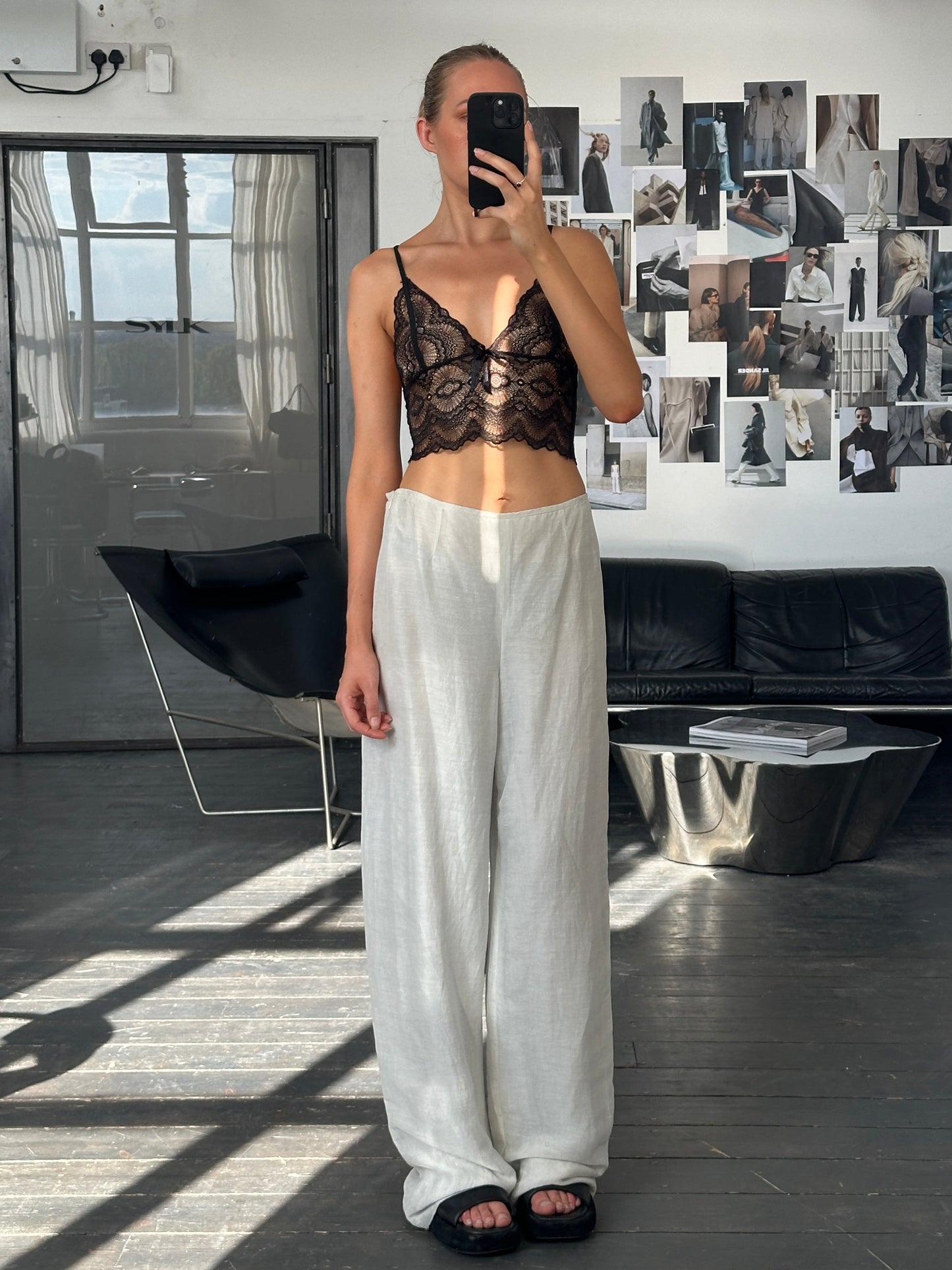 Vintage 2010s Lace Bralette Top - S