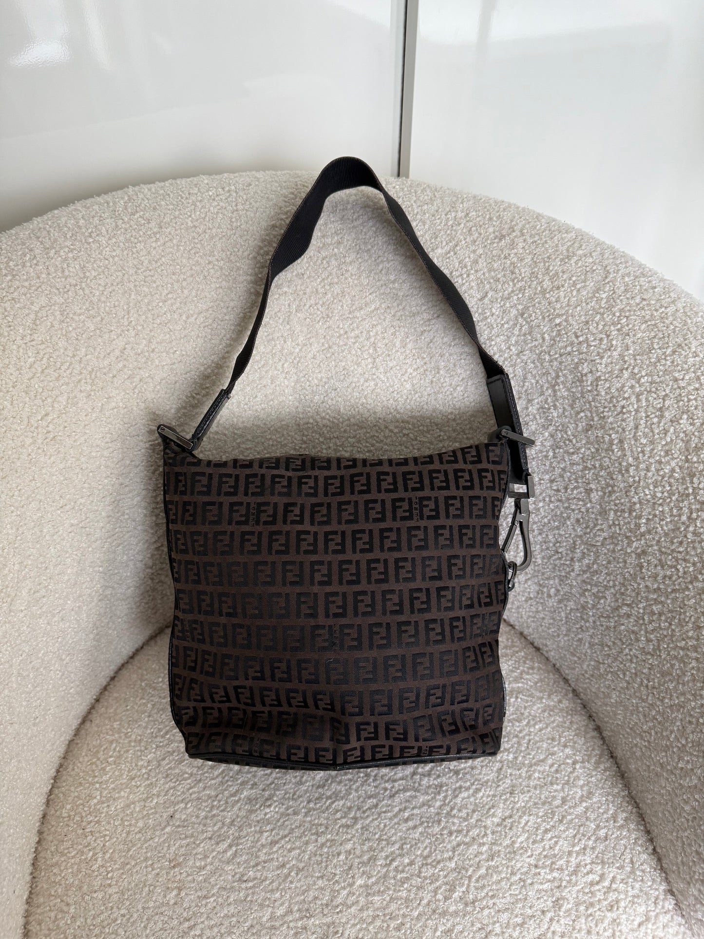 Vintage 90s Fendi Zucca Satchel Shoulder Bag | O/S, Multicoloured