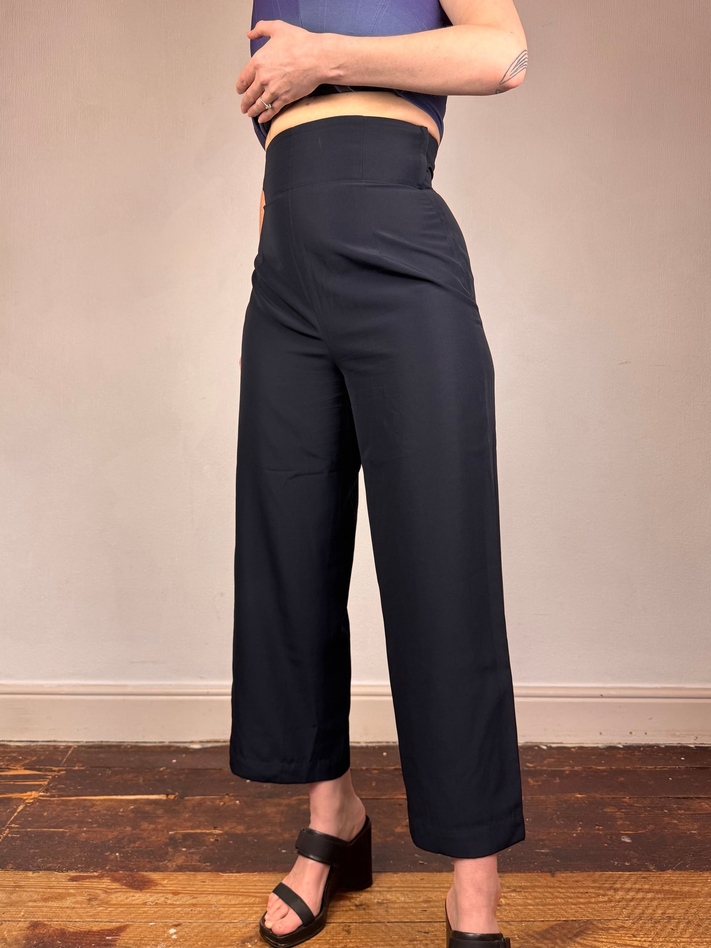 Comme des Garçons S/S 1988 trousers | Navy, Multicoloured