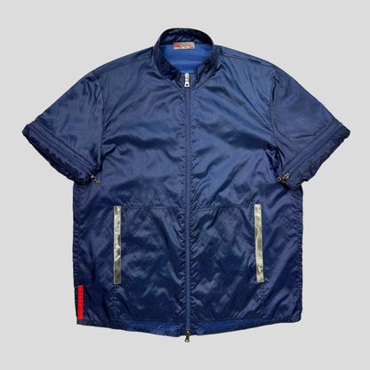 Prada Sport SS00 Convertible Blue Transparent 3m Jacket - IT48