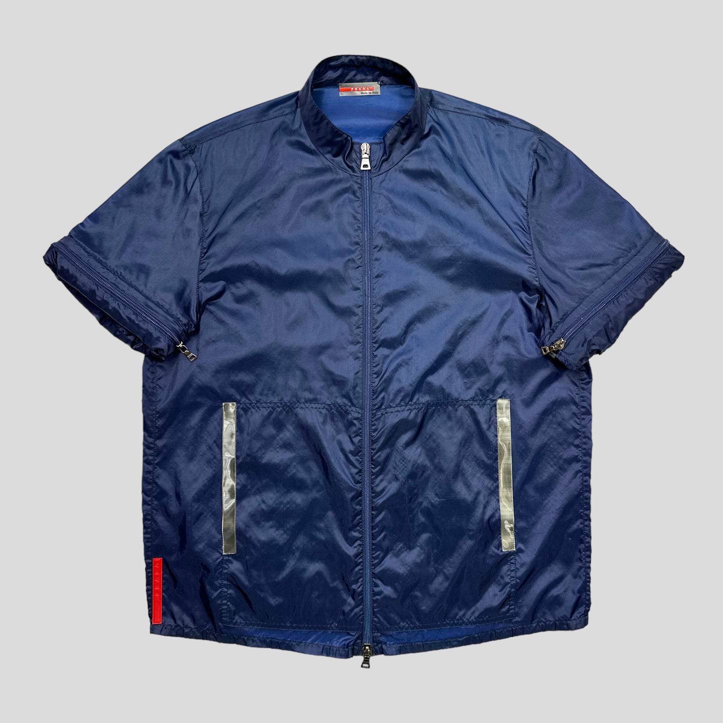 Prada Sport SS00 Convertible Blue Transparent 3m Jacket - IT48 | Default Title, Multicoloured
