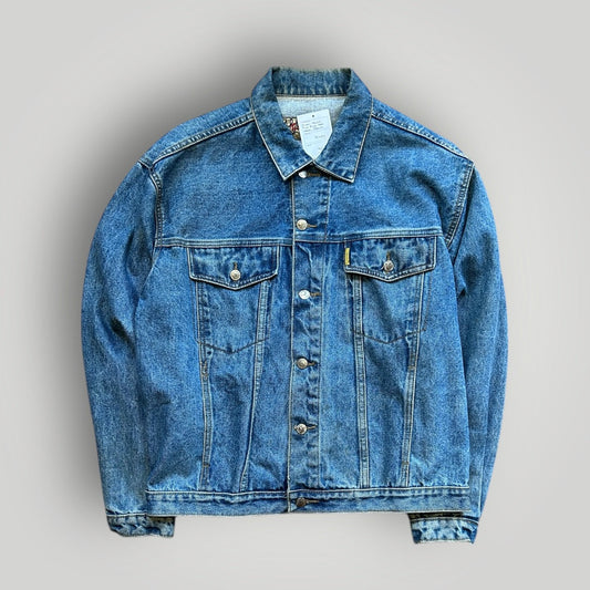 Armani Jeans True Blue Gold Label Denim Jacket L