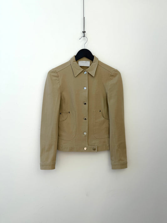 Prada 99/00 Minimalist Jacket | Small, Tan