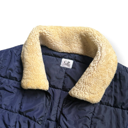 FW2006 CP Company 2in1 Knitted Jumper (L) | Large, Navy