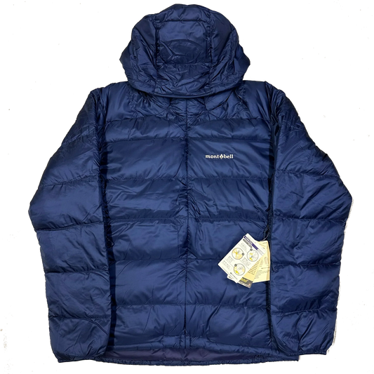 Montbell Light Alpine Down Puffer Jacket In Navy Blue ( L )