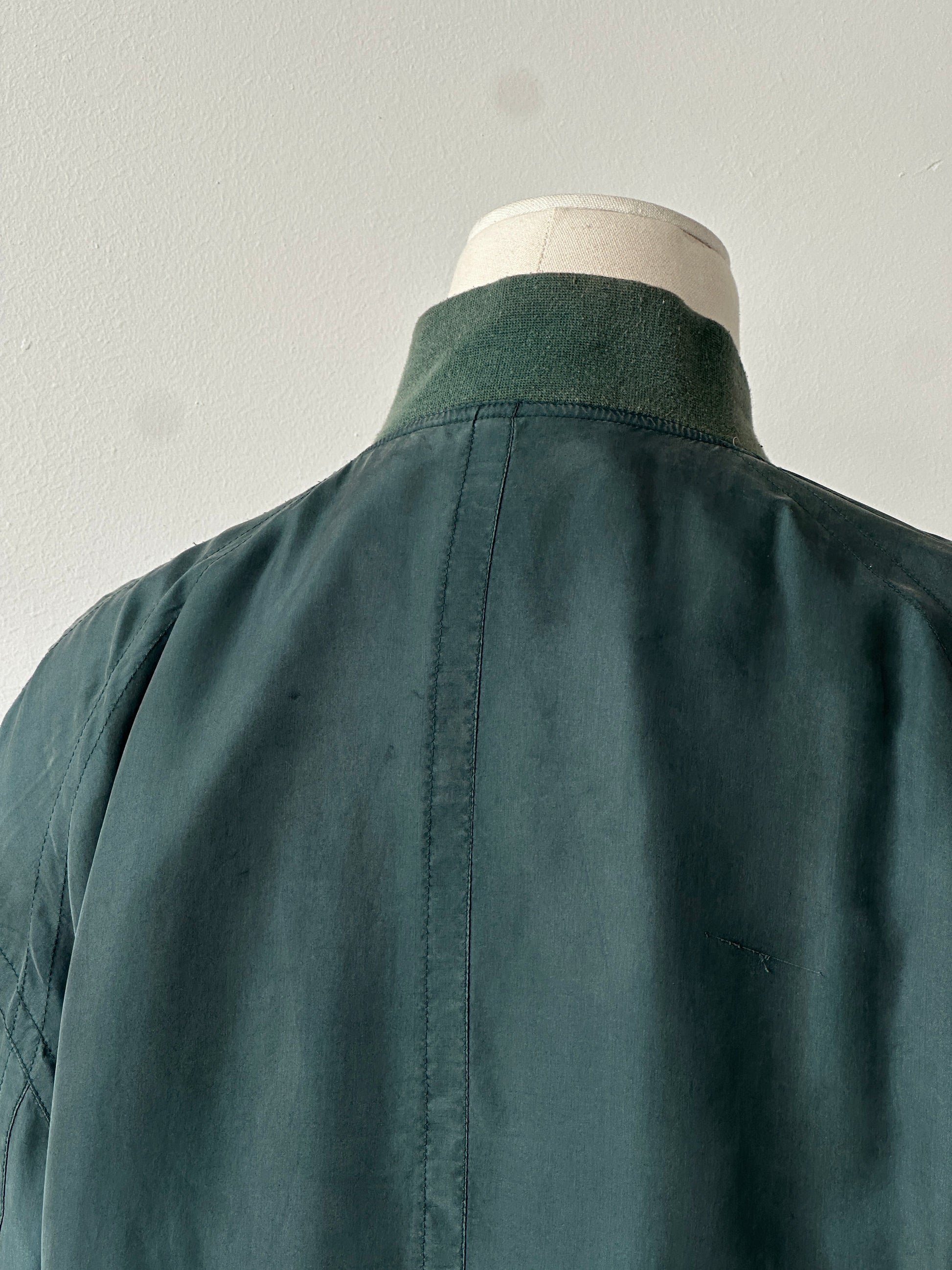 Vintage 1990s Pure Silk Bomber Jacket - M